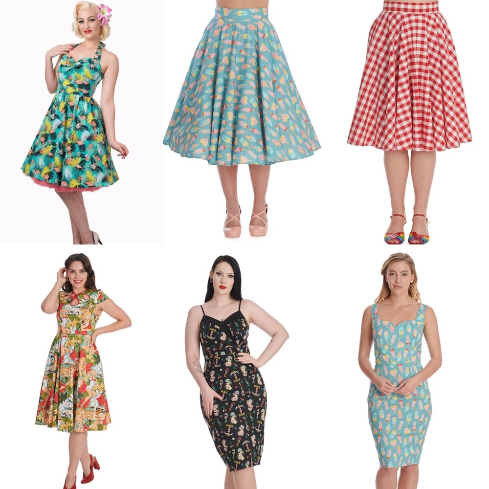 Retro, Vintage, Rockabilly Dresses and Skirts